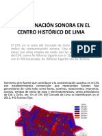 Contaminación Sonora en El Centro Histórico de Lima