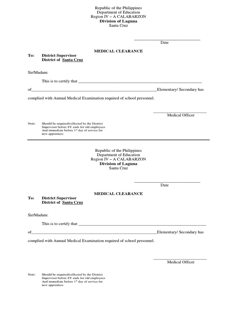 Medical and Dental Clearance.1 2017 Dentist Mouth Free 30day