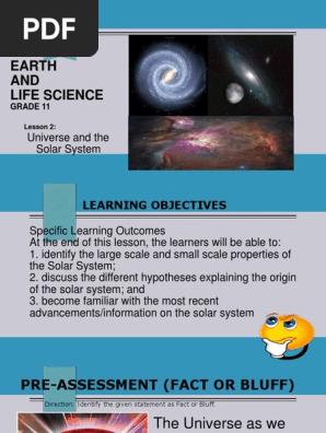 Els Lesson 2 Universe The Solar Systemppt