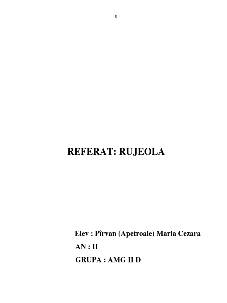 Referat Rujeola | PDF