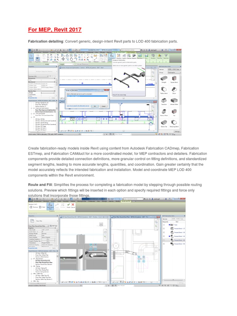 Revit Whats New 2017 2018 2 Mep Pdf Autodesk Revit Duct Flow