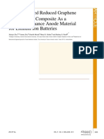 Nanostructured Reduced Graphene Oxide/Fe O Composite As A High-Performance Anode Material For Lithium Ion Batteries