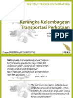 Kerangka Kelembagaan Transportasi Perkotaan: Institut Teknologi Sumatera