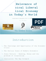 CEQLS Lecture: Tim Evans: The Relevance of Classical Liberal Political Economy in Today S World