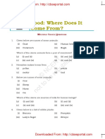 Download NCERT Exemplar Problems From Class 6 Science Food Where Does It Come From