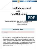 Local Funds Management and Utilization
