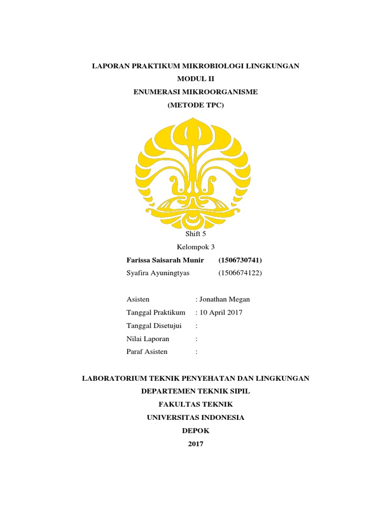 Laporan Praktikum Enumerasi Mikroba | PDF
