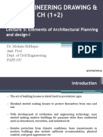 Lec - Elements of Architectural Planning and Design-I