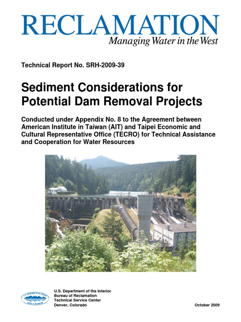 Sediment Considerations For Potential Dam Removal Projects PDF PDF