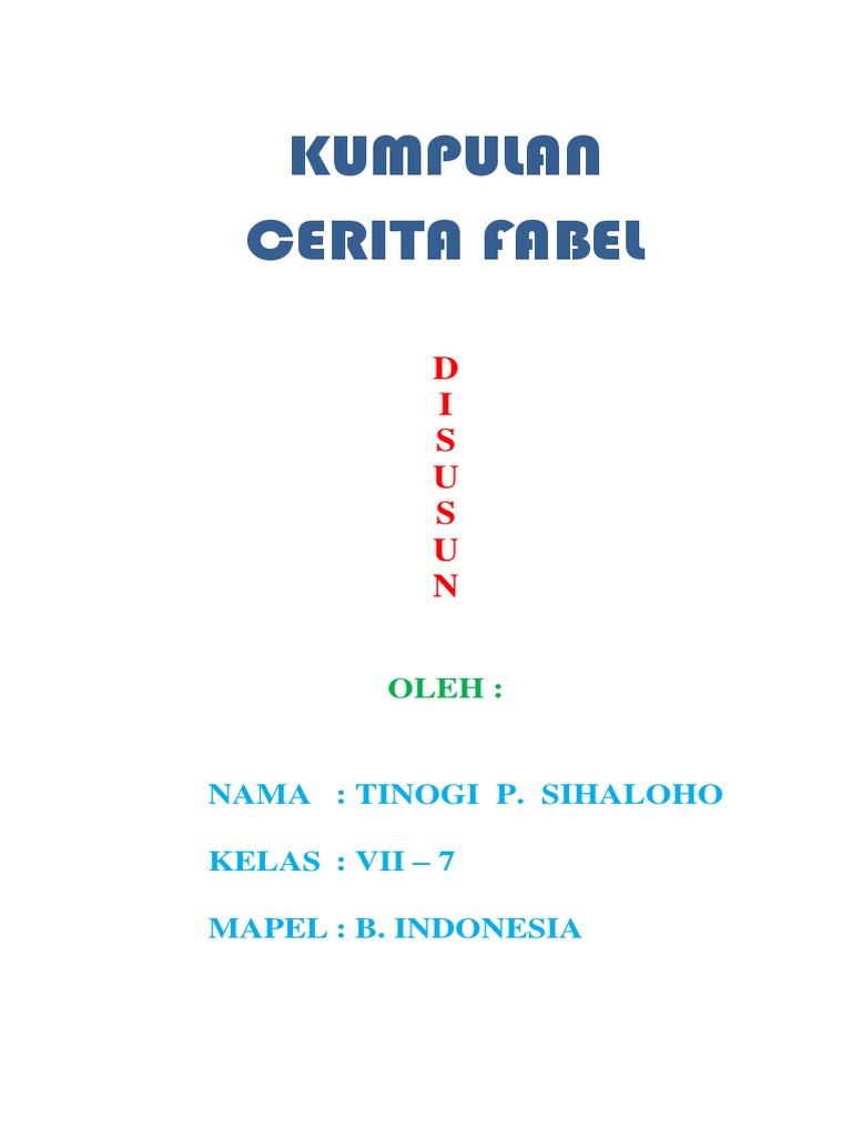 Contoh Cerita Fabel Dengan Gambar - Simak Gambar Berikut