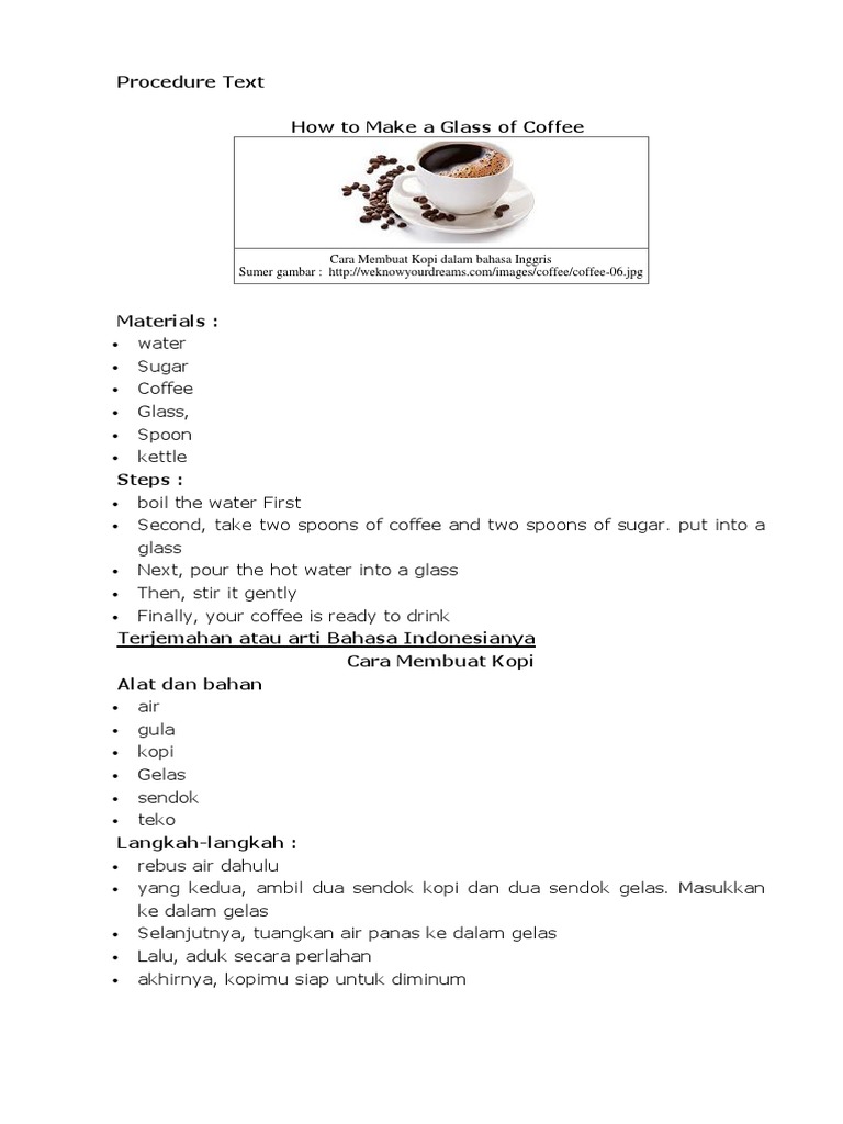 Contoh Procedure Text How To Make Sandwich Barisan Contoh