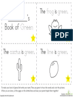 Colors Book of Green Preschool Kindergarten