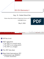 EE-231 Electronics I: Engr. Dr. Hadeed Ahmed Sher