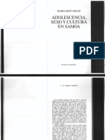 Mead.-Adolescencia, Sexo y Cultura en Samoa