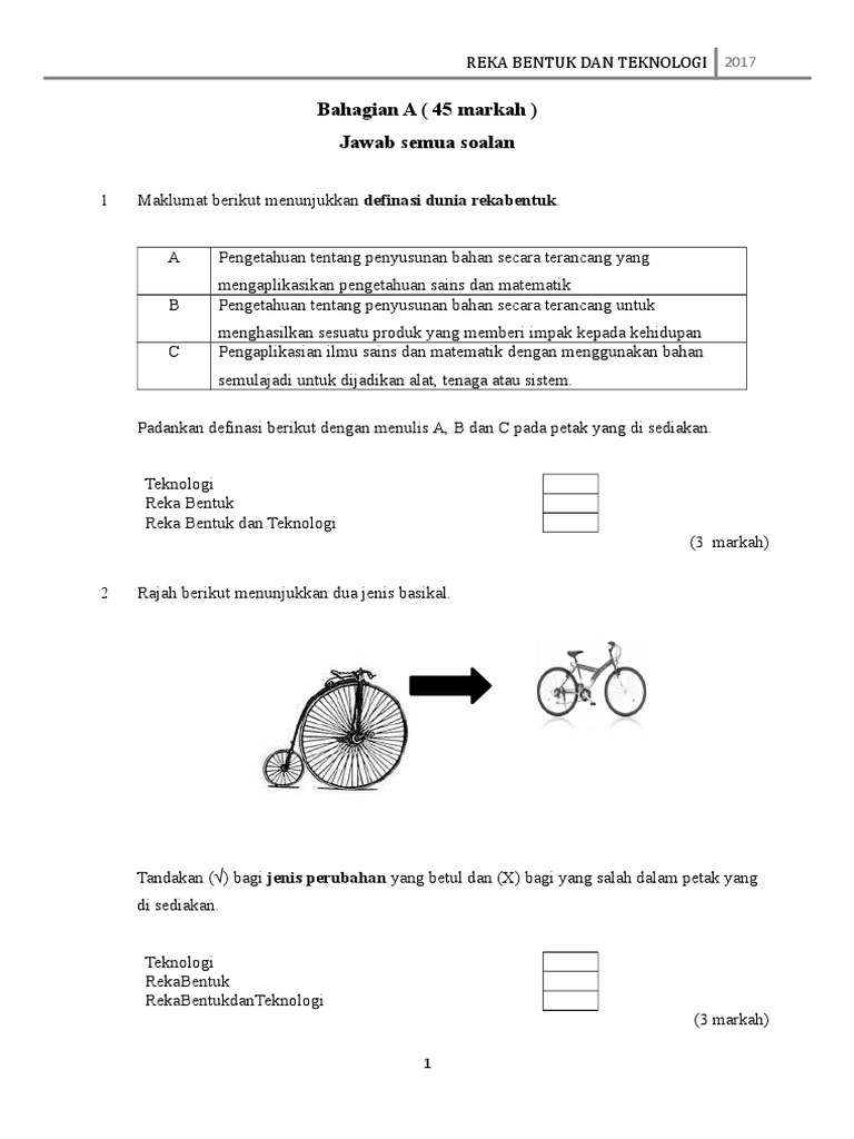 Soalan Rbt Tingkatan 1 Pdf