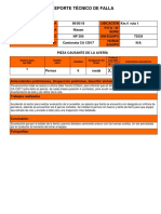 Reporte de Falla - Camioneta CA 12017