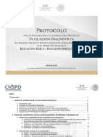 Protocolo - Evaluación Diagnóstica 2018