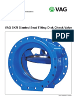 VAG SKR Slanted Seat Tilting Disk Check Valve: Operating and Maintenance Instructions