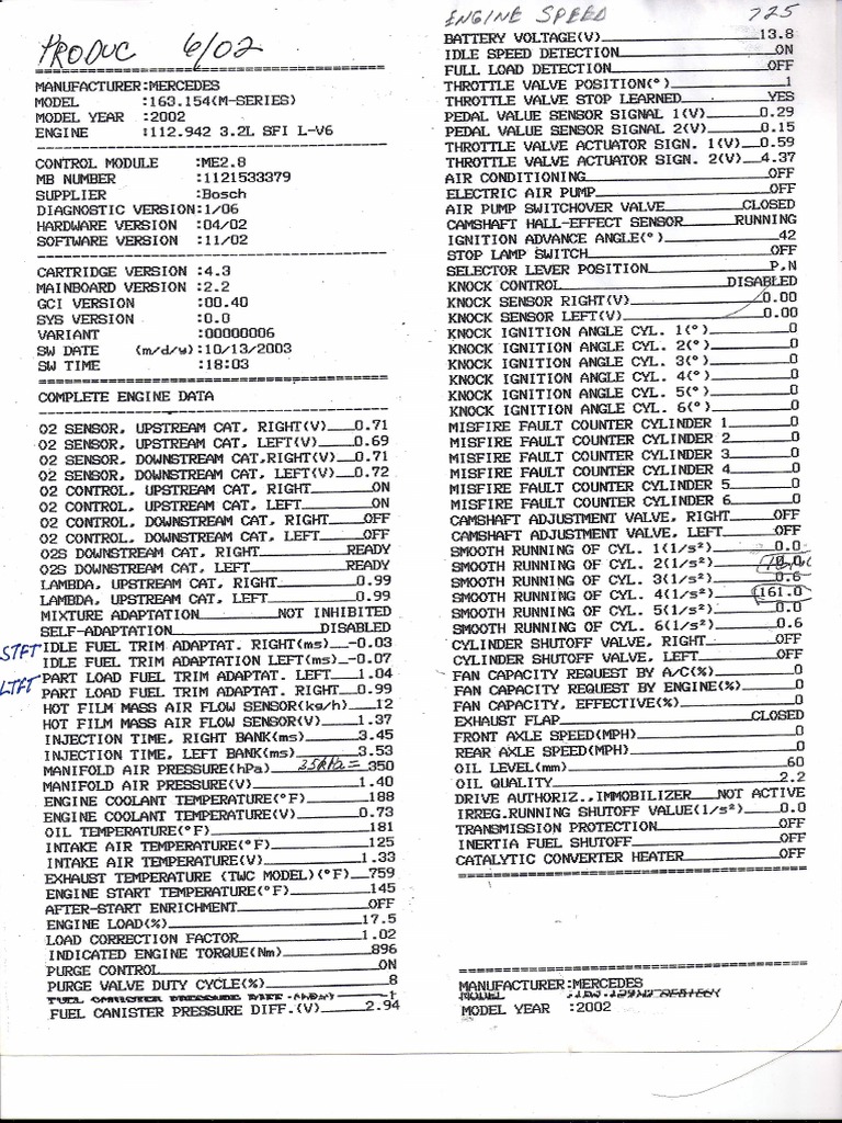 Engine Data PDF | PDF