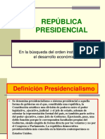 República Presidencialista y la Constitución de 1925