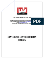 Dividend Distribution Policy