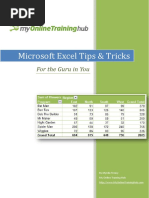 Excel Tips Tricks E-book Dl