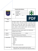 SOP Pengolahan Bahan Makanan