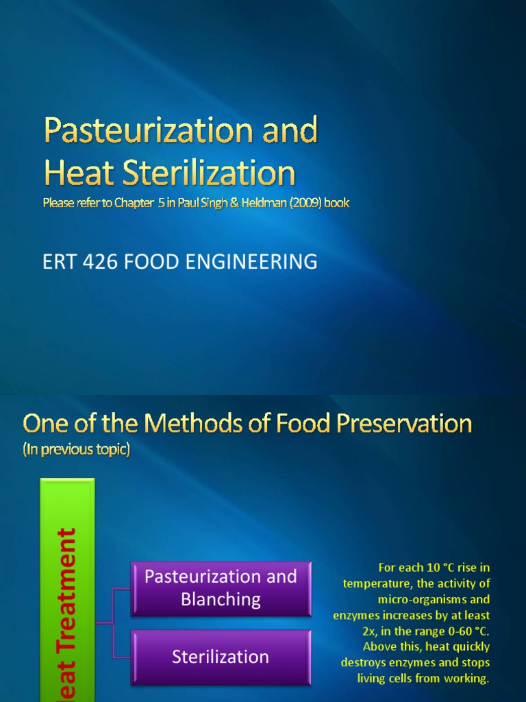 Pasteurization vs. Sterilization in Food | PDF | Pressure Cooking ...