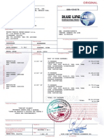 Modelo de Bill of Lading