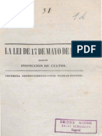 1864 Manuel C. Restrepo - Comentario ley inspección de cultos