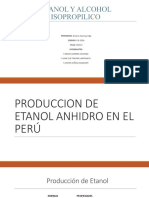 Produccion de Etanol Anhidro en El Perú