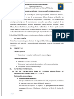 Recopilacion de Informacion Hidrologica Microcuenca Chonta PDF