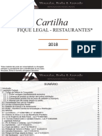 Cartilha Fique Legal Restaurantes 2018