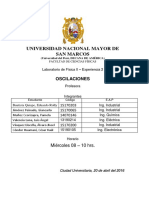 Informe de Laboratorio de Fisica II OSCILACIONES