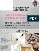 ANESTESIA LOCAL EN ODONTOLOGÍA