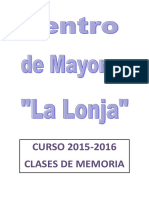 Taller Memoria 2015 - 2016