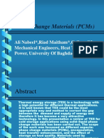 Phase Change Materials (PCMS)