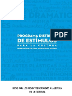 Becas para Los Proyectos de Fomento A Lectura y o Escritura Practicas Sociales Desde El Arte y La Cultura - SCRD - Docx2