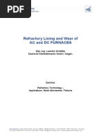 Refractory Lining and Wear of AC and DC Furnace