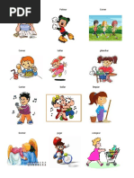 Tarjetas de verbos en inglés para niños | PDF