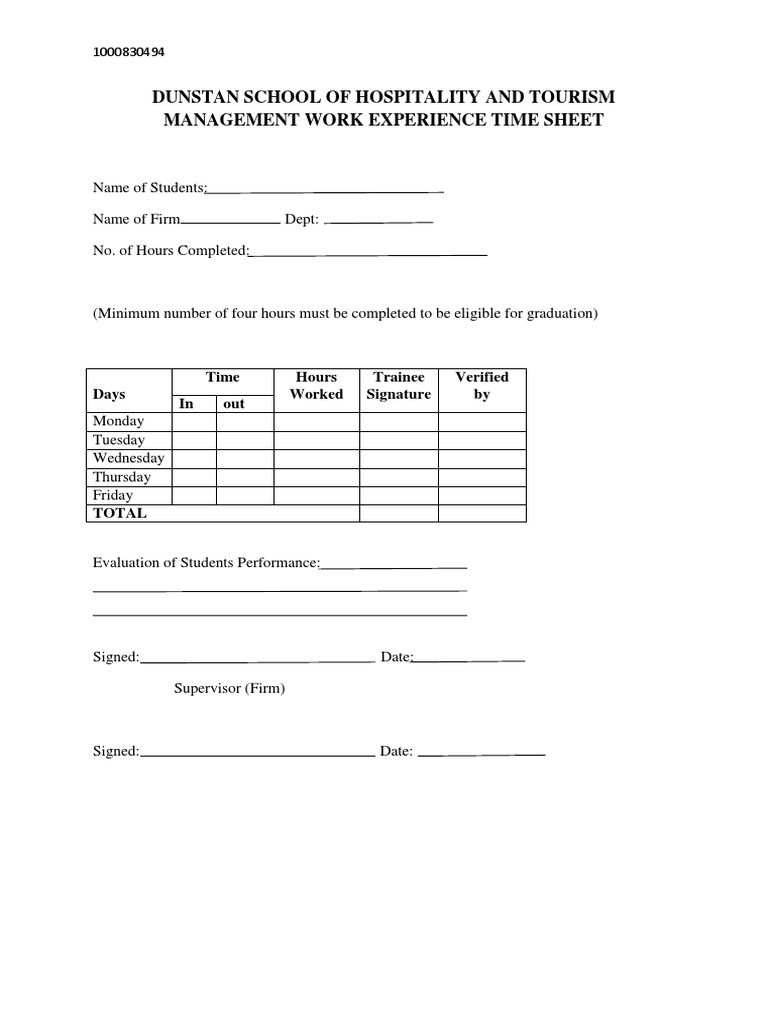 dunstan-school-of-hospitality-and-tourism-management-work-experience