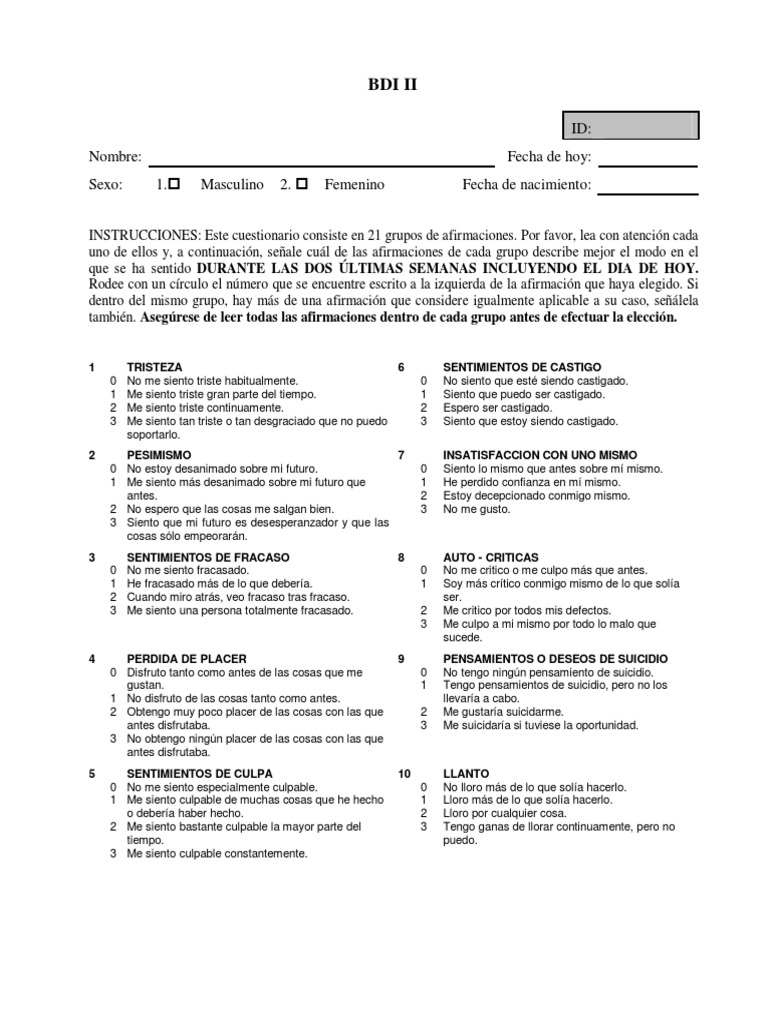 BDI II