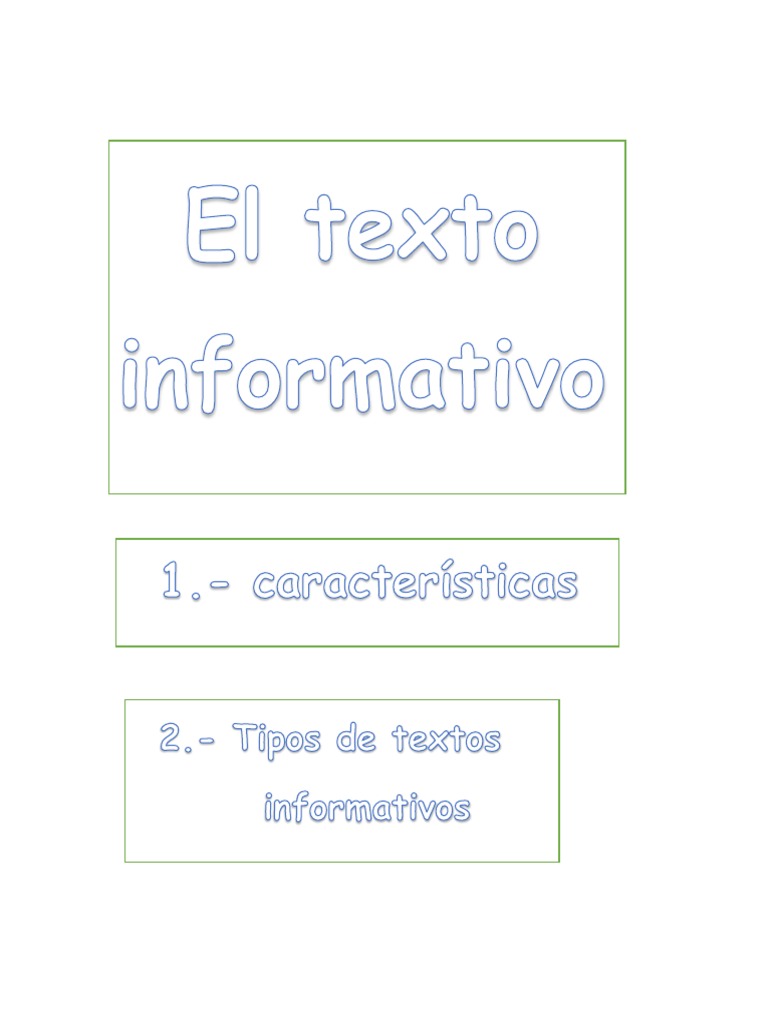 Tipos de Textos Informativos e Características | PDF