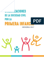 Memoria 2017 - Red de Organizaciones de la Sociedad Civil por la Primera Infancia