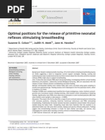 Download Optimal positions for the release of primitive neonatal reflexes stimulating breastfeeding by Disiciencia SN37875669 doc pdf