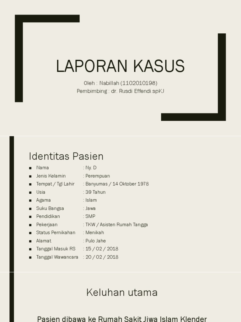 Laporan kasus ppt