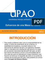 Esfuerzos de Una Masa de Suelo: Ing. Juan Paul E. Henríquez Ulloa