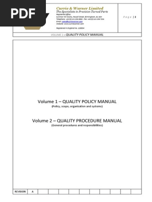 Quality Manual