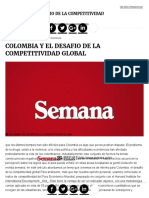 Colombia y El Desafio de La Competitividad Global