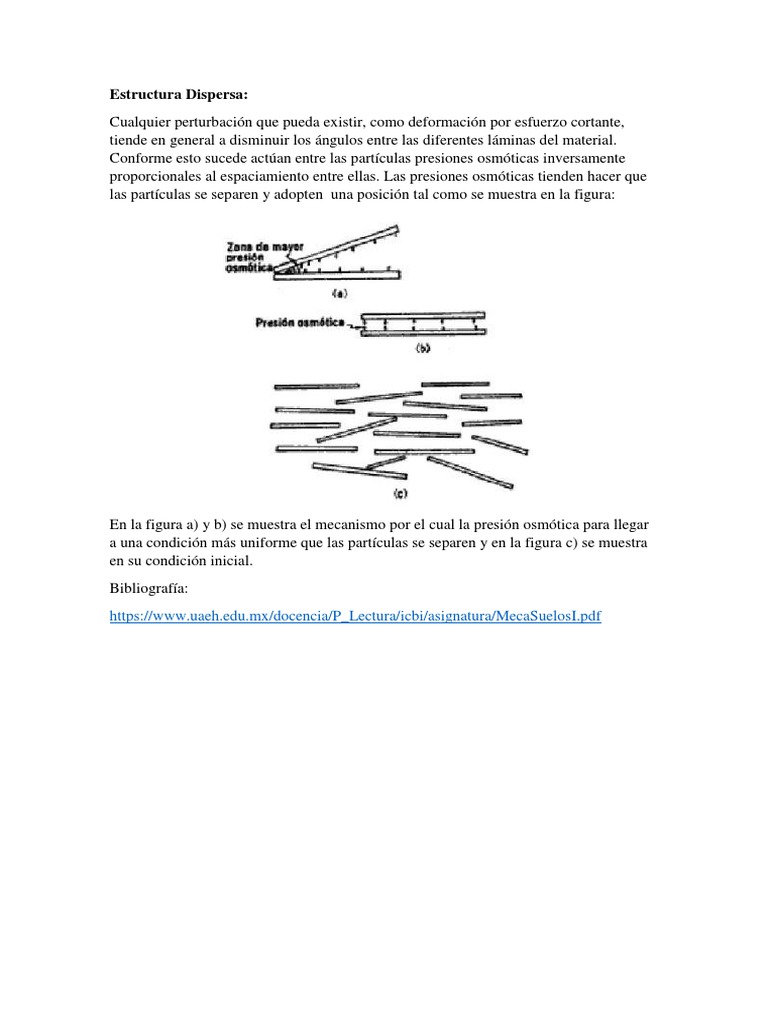 Estructura Dispersa de los Suelos | PDF